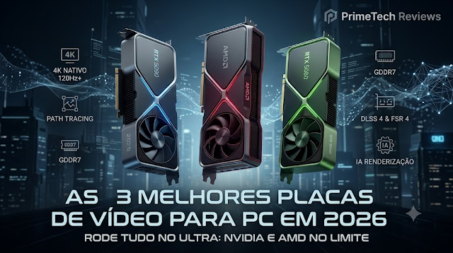 As 3 Melhores Placas de Vídeo para PC em 2026: O Guia Definitivo para o Ultra Real
